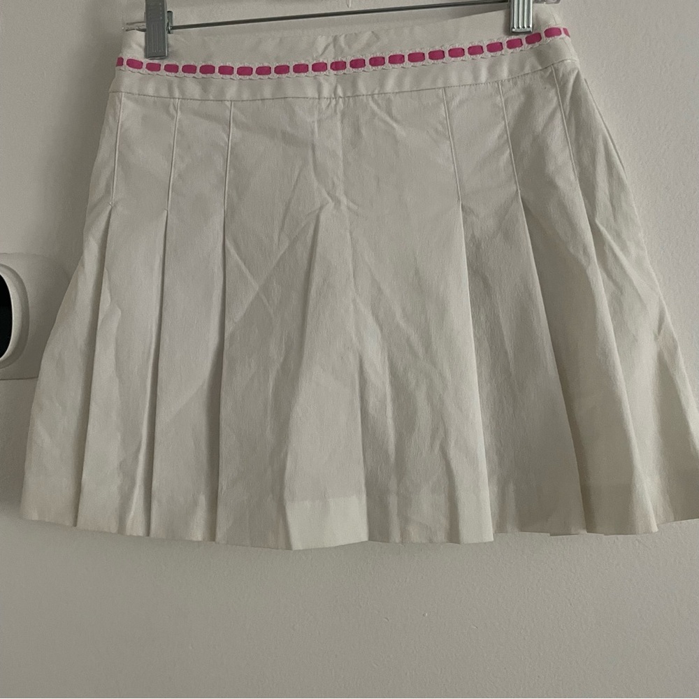 Lily Pulitzer Women's Cream Skort with Pink Accents size 0